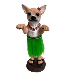 Hula Chihuahua Gift Dog Doll Dashboard Car Accessories Bobblehead